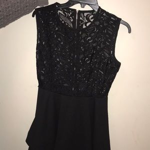 Black lacy skater dress